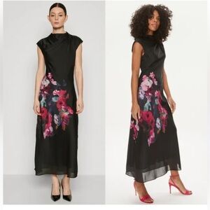 Ted Baker Rahelee Black Dress EU 3 10-12.